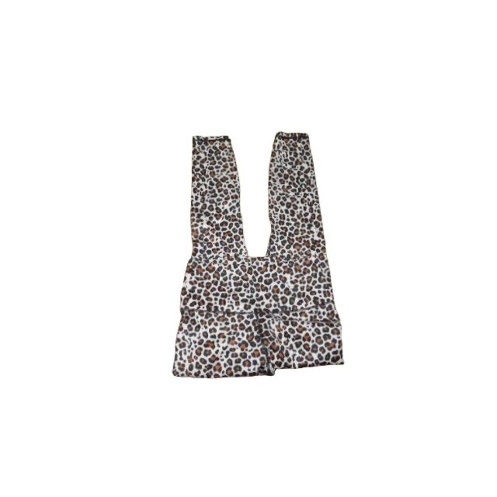 Let's Fit Size M Medium Leopard Compression Style Leggings NWT